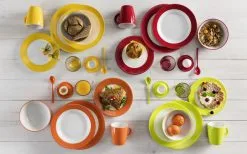 Gimex Rainbow Melamin Geschirr-Set 12-tlg. -Camping-Haushalt Verkaufs 138925 982559