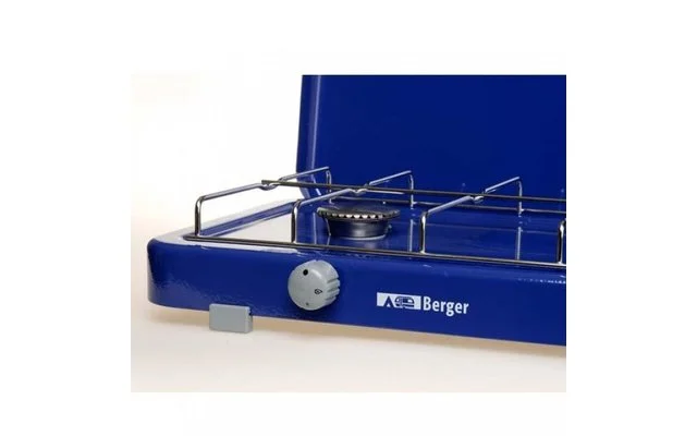 Berger 2-flammiger Gaskocher Blau 3,2 Kw, 50 Mbar, Ohne Zündsicherung 7 Berger 2-flammiger Gaskocher Blau 3,2 Kw, 50 Mbar, Ohne Zündsicherung – Bild 5