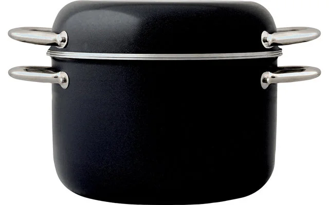 Berger Topfset Aluminium Stapelbar Schwarz 9-tlg. 4 Berger Topfset Aluminium Stapelbar Schwarz 9-tlg. – Bild 2