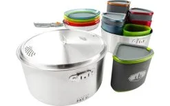 GSI Glacier Stainless Camper Kochset Inkl. Packsack -Camping-Haushalt Verkaufs 250547 2491021