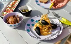 Berger Dots Melamin Geschirr-Set 16-tlg. Grün -Camping-Haushalt Verkaufs 260273 1859640