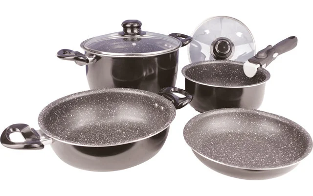 Gimex Black Line Kochtopfset 7 Tlg. 4 Gimex Black Line Kochtopfset 7 Tlg. – Bild 2