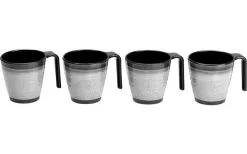 Flamefield Granite Melamin Geschirr-Set 12-tlg. Grey -Camping-Haushalt Verkaufs 260345 1856749