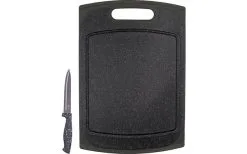 Steuber Schneidebrett Granit Design 29 X 20 Cm Inkl. Schälmesser 19 Cm