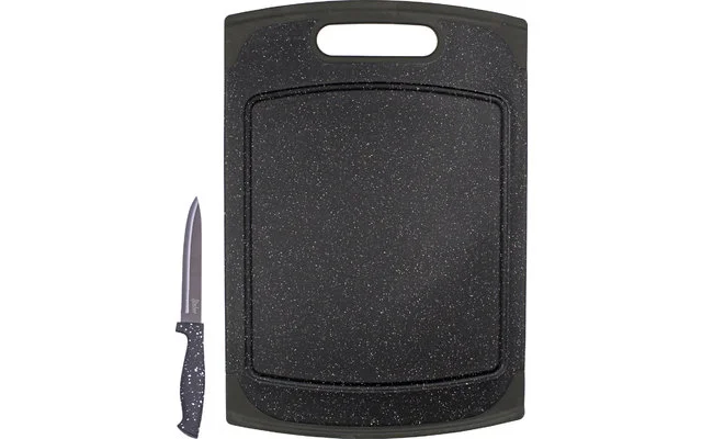 Steuber Schneidebrett Granit Design 29 X 20 Cm Inkl. Schälmesser 19 Cm 3 Steuber Schneidebrett Granit Design 29 X 20 Cm Inkl. Schälmesser 19 Cm