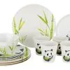 Gimex Nature Line Bambus Melamin Geschirr-Set 16-tlg. -Camping-Haushalt Verkaufs 265311 1895897