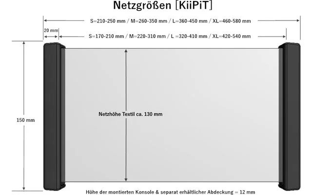 KiiPiT Stauraumnetz Inkl. Montageset S 170 - 210 Mm 6 KiiPiT Stauraumnetz Inkl. Montageset S 170 - 210 Mm – Bild 4
