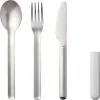 Mepal Bloom Edelstahl Besteck Set Inkl. Kunststoffhülle 3-tlg. Pebble Black -Camping-Haushalt Verkaufs 349265 2655185