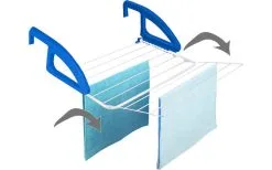 Metaltex Bries Heizungs- Und Balkonwäschetrockner Blau / Weiß -Camping-Haushalt Verkaufs 352244 2435093 1