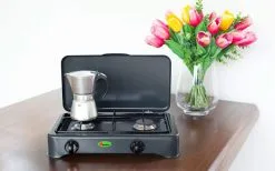 CF Parker 2-flammiger Gaskocher Mit Zündsicherung Anthrazit -Camping-Haushalt Verkaufs 397947 2906097