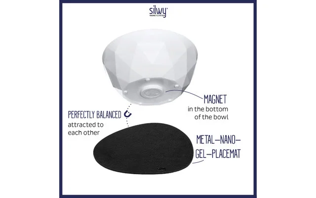 Silwy® Magnet-Bowl Schüssel Set 6 Stück Weiß 3 Silwy® Magnet-Bowl Schüssel Set 6 Stück Weiß