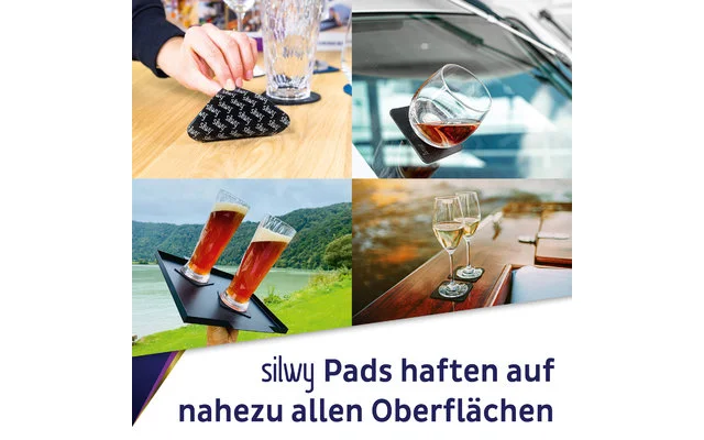 Silwy® Longdrink Magnet-Kunststoffgläser Inkl. Metallische Gel-Untersetzer 6 Stück Transparent (300 Ml) 5 Silwy® Longdrink Magnet-Kunststoffgläser Inkl. Metallische Gel-Untersetzer 6 Stück Transparent (300 Ml) – Bild 3