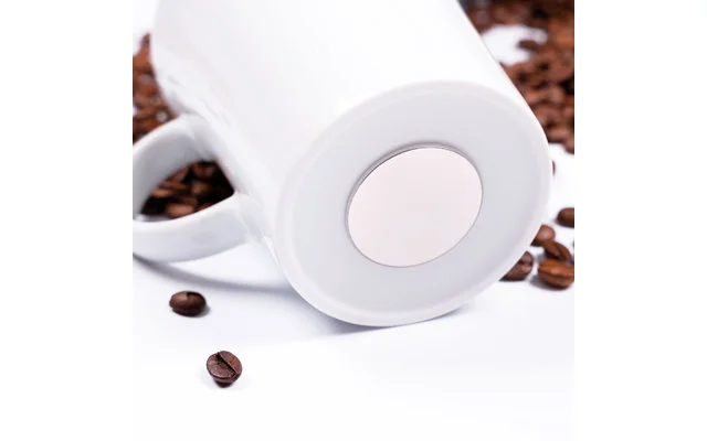 Silwy® Porzellan Magnet Henkel Tassen Inkl. Metall-Nano-Gel-Pads 2 Stück Schwarze Untersetzer 3 Silwy® Porzellan Magnet Henkel Tassen Inkl. Metall-Nano-Gel-Pads 2 Stück Schwarze Untersetzer