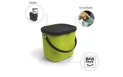 Rotho Albula Recycling Müllsystem 25 Liter Dunkelgrün -Camping-Haushalt Verkaufs 443480 3317684