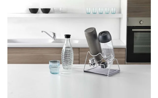 Metaltex Sodatex 2 Abtropfgestell Für 2 Flaschen 4 Metaltex Sodatex 2 Abtropfgestell Für 2 Flaschen – Bild 2