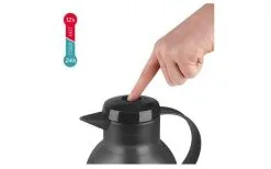 Emsa Isolierkanne Samba 1 Liter Eisblau Transluzent -Camping-Haushalt Verkaufs 460439 3304359 4