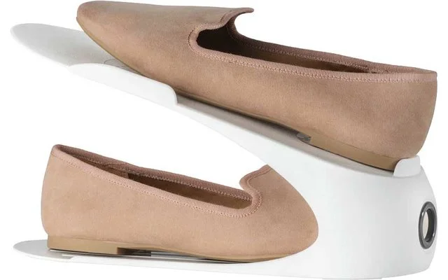 Wenko Schuhhalter Weiß 4er Set 4 Wenko Schuhhalter Weiß 4er Set – Bild 2