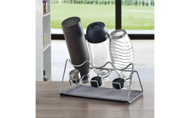 Metaltex Sodatex 2 Abtropfgestell Für 2 Flaschen 7 Metaltex Sodatex 2 Abtropfgestell Für 2 Flaschen – Bild 5