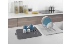 Metaltex Dry-Tex 2-in-1 Abtropfgestell Mit Microfasermatte Schwarz -Camping-Haushalt Verkaufs 497516 3367496