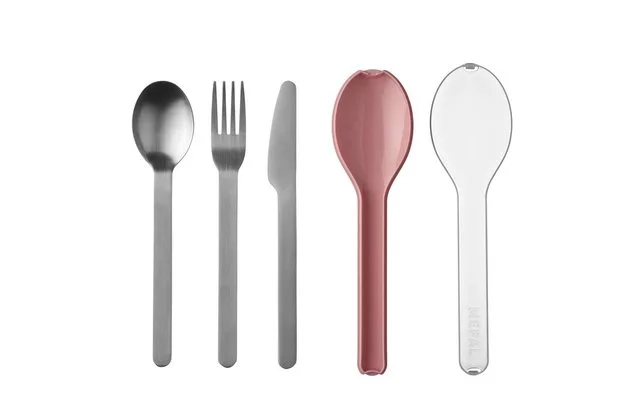 Mepal Ellipse Edelstahl Besteck Set Inkl. Schutzhülle 3-tlg. Nordic Pink 3 Mepal Ellipse Edelstahl Besteck Set Inkl. Schutzhülle 3-tlg. Nordic Pink