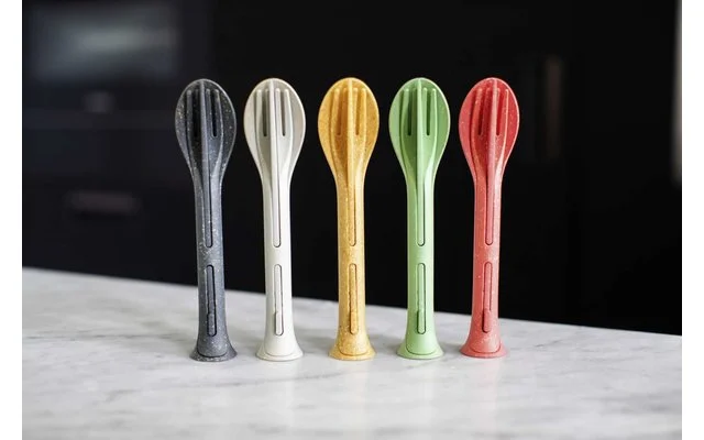 Koziol Klikk Pocket Besteck-Set 3-teilig Nature Coral 5 Koziol Klikk Pocket Besteck-Set 3-teilig Nature Coral – Bild 3