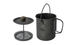 Origin Outdoors French Press 3 In 1 Titan Kaffeekocher -Camping-Haushalt Verkaufs 504629 3337329