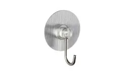 Wenko Static-Loc Nickelhaken Wandhaken Edelstahl Optik 4er Set