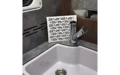 Pufz Schwedisches Geschirrtuch Wohnwagen Muster Grau -Camping-Haushalt Verkaufs 552865 3623236 4