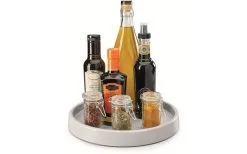 Metaltex Giro Drehregal/ Küchenrondell 28x4 Cm Grau