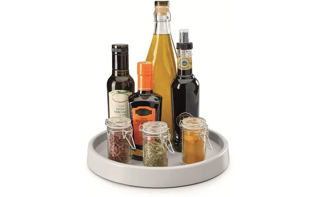 Metaltex Giro Drehregal/ Küchenrondell 28x4 Cm Grau 3 Metaltex Giro Drehregal/ Küchenrondell 28x4 Cm Grau