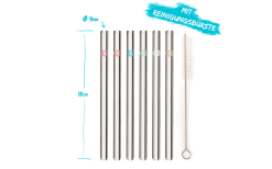 Chinchilla Glastrinkhalme Rund 23 X 9 Cm -Camping-Haushalt Verkaufs 633339 4436095