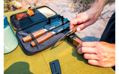 GSI Rakau Gourmet Messer Set Inklusive Schneidebrett Und Messerschärfer 7 Teilig -Camping-Haushalt Verkaufs 659277 4582197