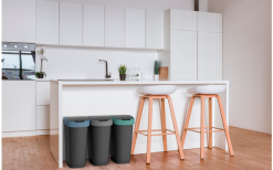 Rotho Twist Abfalleimer Mit Schwing- Und Klappdeckel 25 Liter Lime Grün -Camping-Haushalt Verkaufs 688593 4830146