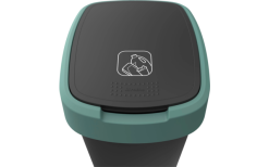 Rotho Twist Abfalleimer Mit Schwing- Und Klappdeckel 25 Liter Lime Grün -Camping-Haushalt Verkaufs 689040 4830122