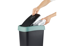 Rotho Twist Abfalleimer Mit Schwing- Und Klappdeckel 25 Liter Lime Grün -Camping-Haushalt Verkaufs 689406 4830116