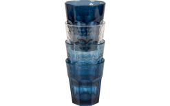 Bo-Camp Tinkglas Mix&Match 4st 200 Ml Blau