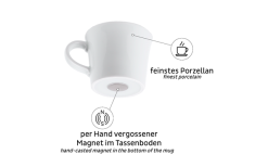 Silwy® Porzellan Magnet-Espressotassen 2er-Set (70 Ml) -Camping-Haushalt Verkaufs 693311 4793696