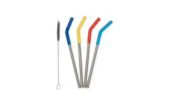 Katadyn Klean Kanteen Trinkstrohhalme Set 4 Teilig Edelstahl Mit Reinigungsbürste 8 Mm