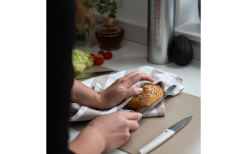 Homeys Nodigh Messer Set 4teilig Mit Geschirrtüchern Und Flexibler Schneidematte -Camping-Haushalt Verkaufs 717089 4907813