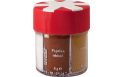 Basic Nature BasicNature Gewürzstreuer 6 In 1 Mit Salz / Pfeffer Weiß / Pfeffer Schwarz / Paprika / Curry / Knoblauch -Camping-Haushalt Verkaufs 717878 4881134