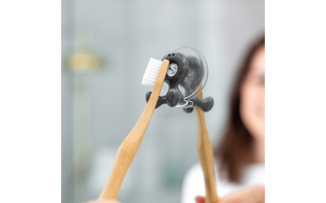 Koziol Tommy Zahnbürstenhalter Ash Grey 5 Koziol Tommy Zahnbürstenhalter Ash Grey – Bild 3