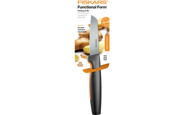 Fiskars Functional Form Schälmesser Gerade Klinge 19,8 Cm 4 Fiskars Functional Form Schälmesser Gerade Klinge 19,8 Cm – Bild 2
