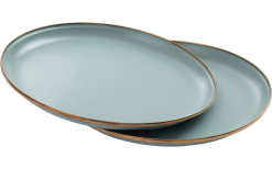 Barebones Teller 2 Stück 27,9 X 27,9 X 1,9 Cm Egg Shell -Camping-Haushalt Verkaufs 772271 5135891